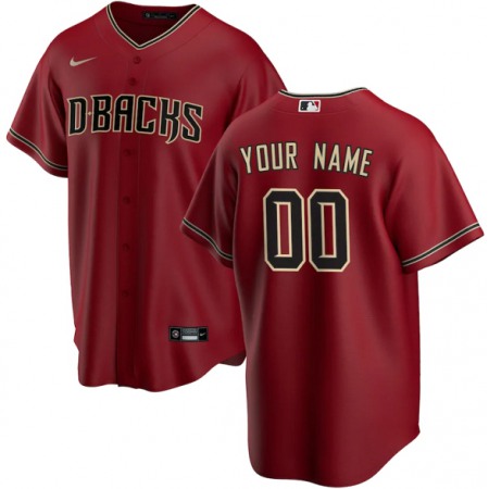 Men's Arizona Diamondbacks Customized Red Stitched MLB Jersey Men's Arizona Diamondbacks Customized Red Stitched MLB Jersey