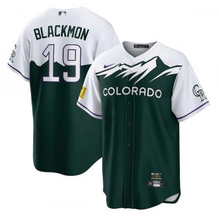 Men's Colorado Rockies #19 Charlie Blackmon 2022 Green City Connect Stitched Baseball Jersey Men's Colorado Rockies #19 Charlie Blackmon 2022 Green City Connect Stitched Baseball Jersey