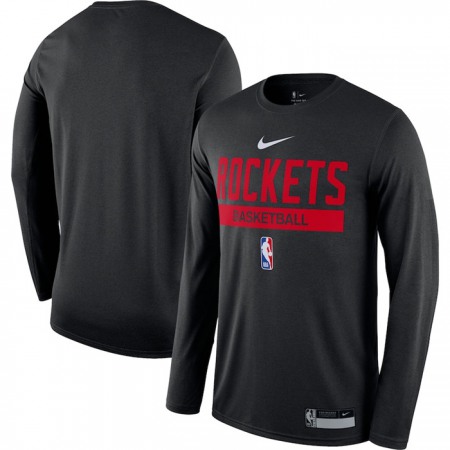 Men's Houston Rockets Black 2022/23 Legend On-Court Practice Performance Long Sleeve T-Shirt
