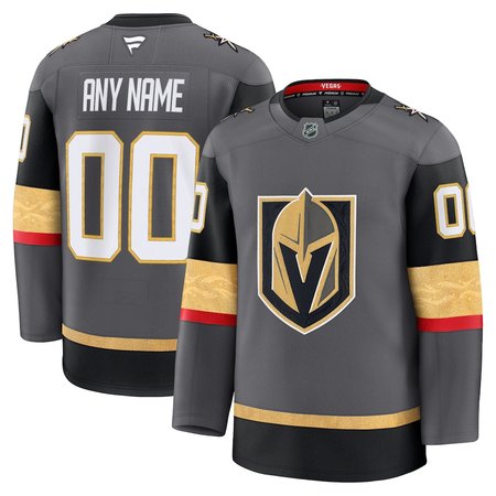 Men's Vegas Golden Knights Gray Alternate Premium Custom Jersey