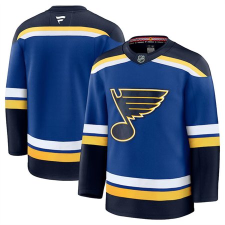 Men's St. Louis Blues Blank Blue 2024-25 Home Stitched Hockey Premium Jersey