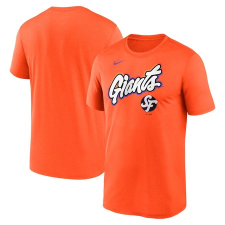 Men's San Francisco Giants Orange 2025 City Connect Team Phrase Legend Performance T-Shirt