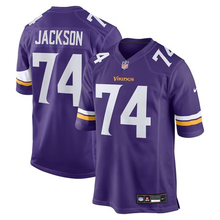 Men's Minnesota Vikings Nike Purple 2025 NFL Draft First Round Pick No. 24 Game Jersey