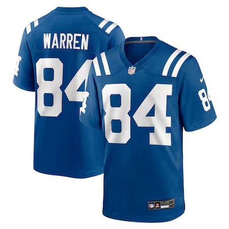 Men's Indianapolis Colts #1 Tyler Warren Nike Royal 2025 NFL Draft First Round Pick Game Jersey Men's Indianapolis Colts #1 Tyler Warren Nike Royal 2025 NFL Draft First Round Pick Game Jersey