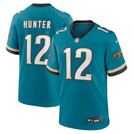 Men's Jacksonville Jaguars #12 Travis Hunter Nike Teal 2025 NFL Draft First Round Pick 2nd Alternate Game Jersey