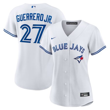 Women's Toronto Blue Jays #27 Vladimir Guerrero Jr. White Home Replica Player Jersey