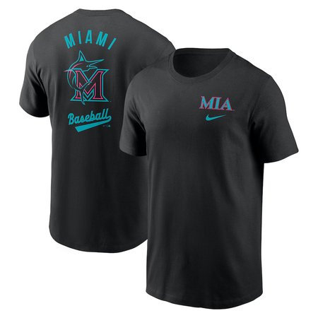 Men's Miami Marlins Black 2025 City Connect T-Shirt