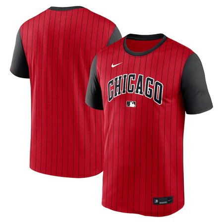 Men's Chicago White Sox Red/Black 2025 City Connect Authentic Collection Velocity Performance T-Shirt