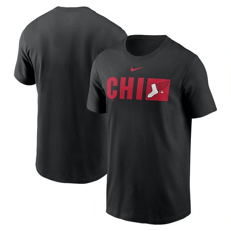 Men's Chicago White Sox Black 2025 City Connect Tricode T-Shirt