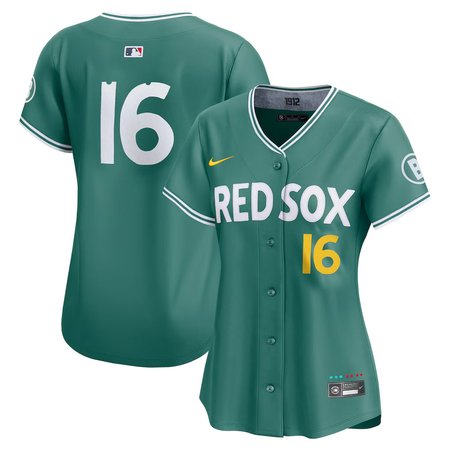 Women's Boston Red Sox #16 Jarren Duran Nike Green 2025 City Connect Limited Player Jersey