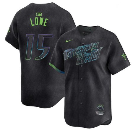 Youth Tampa Bay Rays #15 Josh Lowe Charcoal 2024 City Connect Limited Stitched Baseball Jersey Youth Tampa Bay Rays #15 Josh Lowe Charcoal 2024 City Connect Limited Stitched Baseball Jersey