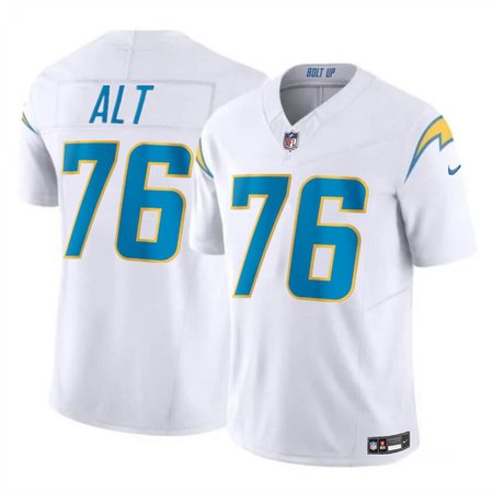 Youth Los Angeles Chargers #76 Joe Alt White 2024 Draft F.U.S.E. Vapor Limited Stitched Football Jersey Youth Los Angeles Chargers #76 Joe Alt White 2024 Draft F.U.S.E. Vapor Limited Stitched Football Jersey