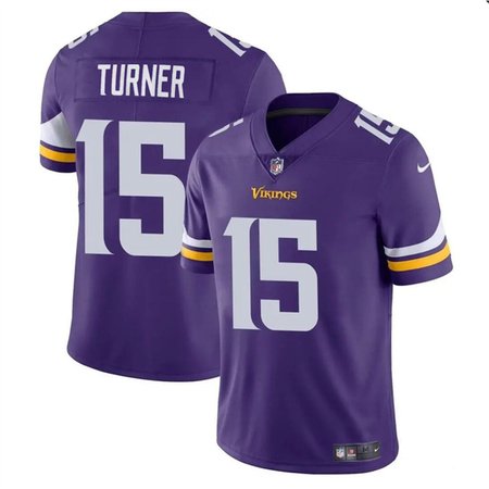 Men's Minnesota Vikings #15 Dallas Turner Purple 2024 Draft Vapor Untouchable Limited Stitched Jersey Men's Minnesota Vikings #15 Dallas Turner Purple 2024 Draft Vapor Untouchable Limited Stitched Jersey