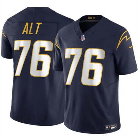 Youth Los Angeles Chargers #76 Joe Alt Navy 2024 Draft F.U.S.E. Vapor Limited Stitched Football Jersey Youth Los Angeles Chargers #76 Joe Alt Navy 2024 Draft F.U.S.E. Vapor Limited Stitched Football Jersey