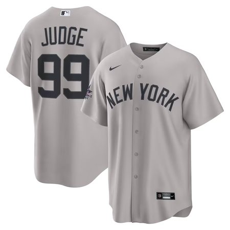 Youth New York Yankees #99 Aaron Judge Nike Gray 2025 MLB All-Star Game Road Limited Player Jersey