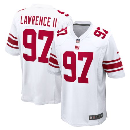 Men's New York Giants #97 Dexter Lawrence II Nike White Game Player Jersey