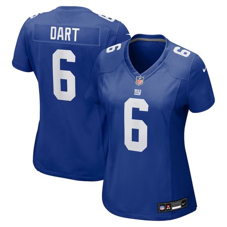 Women's New York Giants #6 Jaxson Dart Nike Royal Team Game Jersey