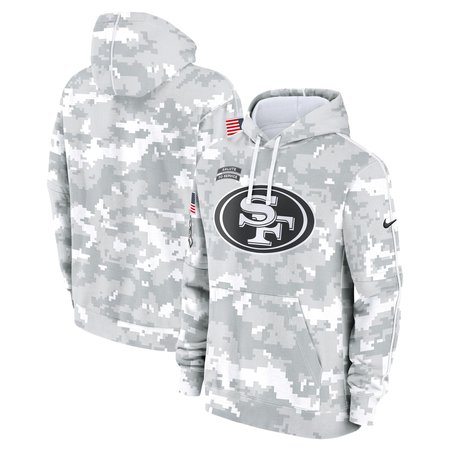Men's San Francisco 49ers Nike Arctic Camo 2024 Salute To Service Big & Tall Club Fleece Pullover Hoodie Men's San Francisco 49ers Nike Arctic Camo 2024 Salute To Service Big & Tall Club Fleece Pullover Hoodie