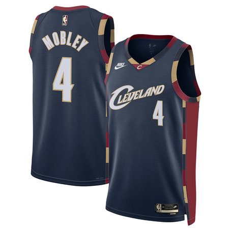 Men's Cleveland Cavaliers #4 Evan Mobley Black 2025/26 Hardwood Classics Jersey