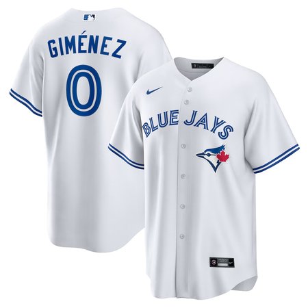 Youth Toronto Blue Jays #0 Andres Gimenez White Home Replica Jersey