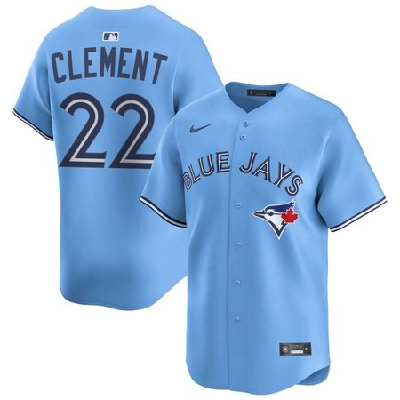 Men's Toronto Blue Jays #22 Ernie Clement Blue Home Replica Jersey
