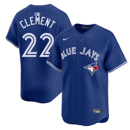 Men's Toronto Blue Jays #22 Ernie Clement Royal Home Replica Jersey