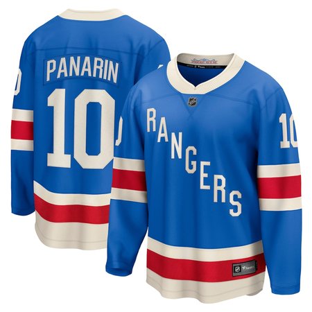 Men's New York Rangers #10 Artemi Panarin Blue Centennial Breakaway Jersey