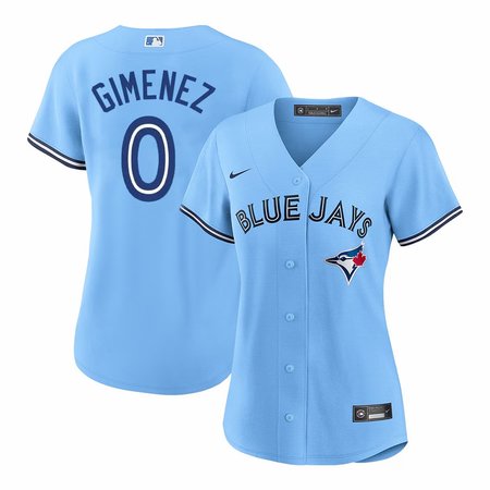 Women's Toronto Blue Jays #0 Andres Gimenez Nike Blue Home Replica Jersey