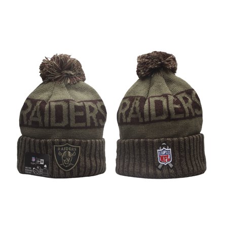 Las Vegas Raiders 2025 Salute to Service Knit Hat