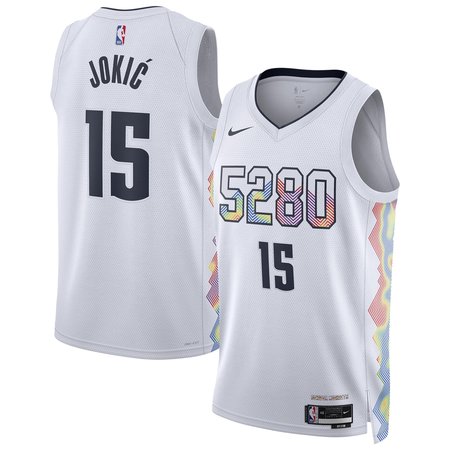 Unisex Denver Nuggets Nikola Jokic Nike White 2024/25 Swingman Player Jersey - City Edition Unisex Denver Nuggets Nikola Jokic Nike White 2024/25 Swingman Player Jersey - City Edition