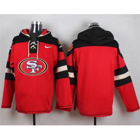 49ers Blank Red Player Pullover NFL Hoodie