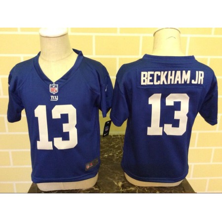 Toddler Nike New York Giants #13 Odell Beckham Jr Blue Stitched NFL Jersey Toddler Nike New York Giants #13 Odell Beckham Jr Blue Stitched NFL Jersey