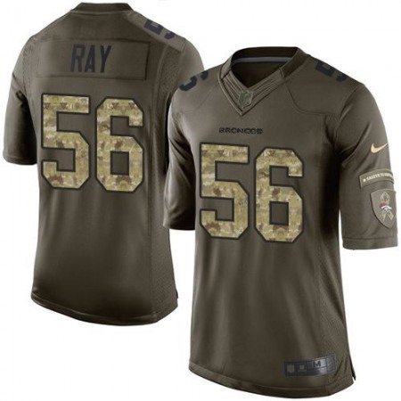 Broncos #56 Shane Ray Green Men's Stitched NFL Limited Salute To Service Jersey