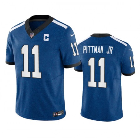 Men's Indianapolis Colts #11 Michael Pittman Jr. Royal 2023 F.U.S.E. Indiana Nights Limited Stitched Football Jersey Men's Indianapolis Colts #11 Michael Pittman Jr. Royal 2023 F.U.S.E. Indiana Nights Limited Stitched Football Jersey