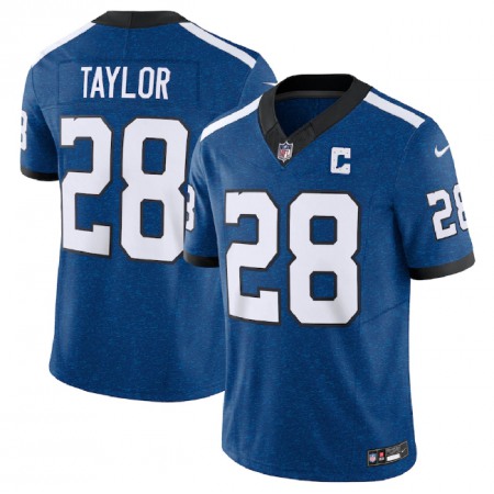 Men's Indianapolis Colts #28 Jonathan Taylor Royal 2023 F.U.S.E. Indiana Nights Limited Stitched Football Jersey Men's Indianapolis Colts #28 Jonathan Taylor Royal 2023 F.U.S.E. Indiana Nights Limited Stitched Football Jersey