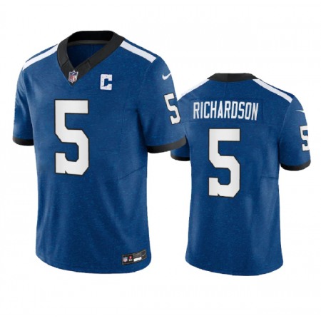 Men's Indianapolis Colts #5 Anthony Richardson Royal 2023 F.U.S.E. Indiana Nights Limited Stitched Football Jersey Men's Indianapolis Colts #5 Anthony Richardson Royal 2023 F.U.S.E. Indiana Nights Limited Stitched Football Jersey