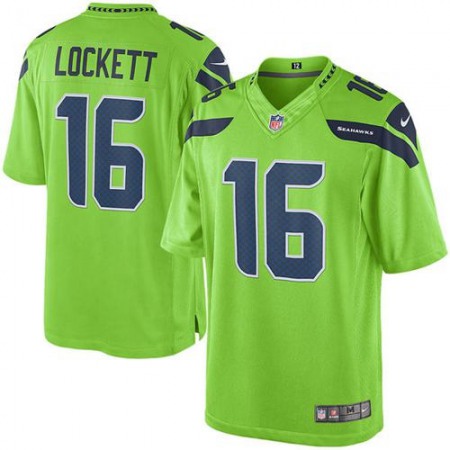 Nike Seahawks #16 Tyler Lockett Green Men's Stitched NFL Limited Rush Jersey Nike Seahawks #16 Tyler Lockett Green Men's Stitched NFL Limited Rush Jersey