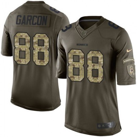 Redskins #88 Pierre Garcon Green Men's Stitched NFL Limited Salute to Service Jersey