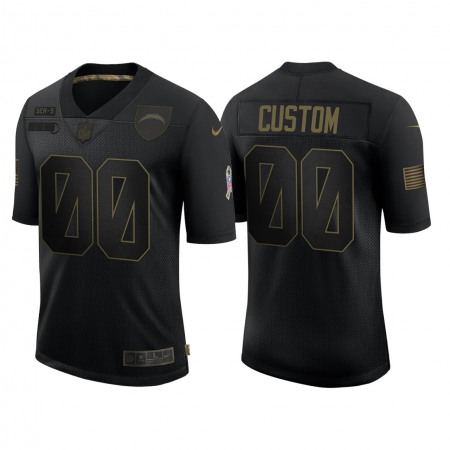 Men's Los Angeles Chargers ACTIVE PLAYER Custom 2020 Black Salute To Service Limited Stitched Jersey Men's Los Angeles Chargers ACTIVE PLAYER Custom 2020 Black Salute To Service Limited Stitched Jersey