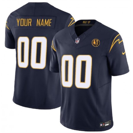 Men's Los Angeles Chargers Active Player Custom Navy 2023 F.U.S.E. With John Madden Patch Vapor Limited Stitched Football Jersey Men's Los Angeles Chargers Active Player Custom Navy 2023 F.U.S.E. With John Madden Patch Vapor Limited Stitched Football Jersey