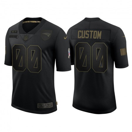 Men's New England Patriots ACTIVE PLAYER Custom 2020 Black Salute To Service Limited Stitched Jersey Men's New England Patriots ACTIVE PLAYER Custom 2020 Black Salute To Service Limited Stitched Jersey