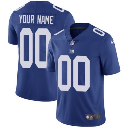 Men's New York Giants Customized Royal Blue Team Color Vapor Untouchable NFL Stitched Limited Jersey Men's New York Giants Customized Royal Blue Team Color Vapor Untouchable NFL Stitched Limited Jersey