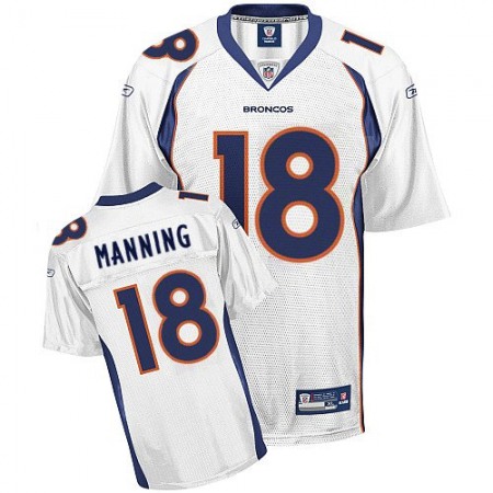 Broncos #18 Peyton Manning White Stitched Youth NFL Jersey Broncos #18 Peyton Manning White Stitched Youth NFL Jersey
