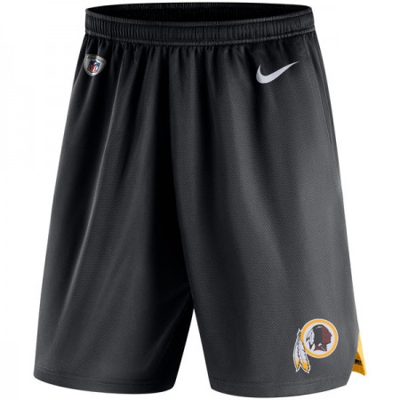 Men's Washington Redskins Black Knit Performance Shorts