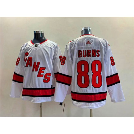 Men's Carolina Hurricanes #88 Brent Burns White Stitched Jersey Men's Carolina Hurricanes #88 Brent Burns White Stitched Jersey